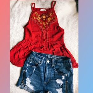 Altar’d state embroidery tank